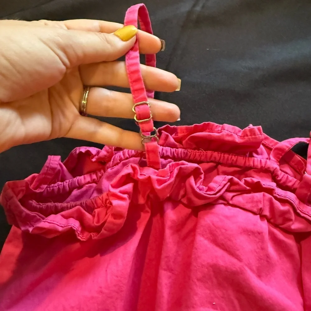 Hello Kitty Fuchsia Romper with Sequined Design